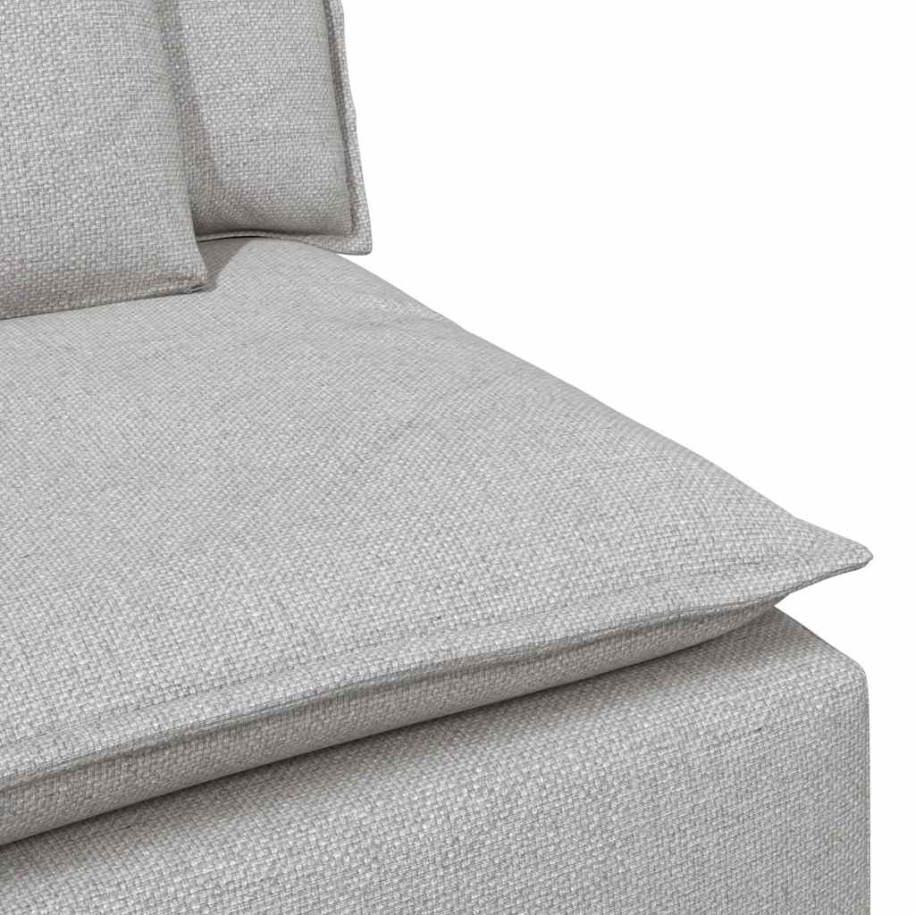 Modular Sofa Center Module with Cushions Cloud Grey 100 Cm