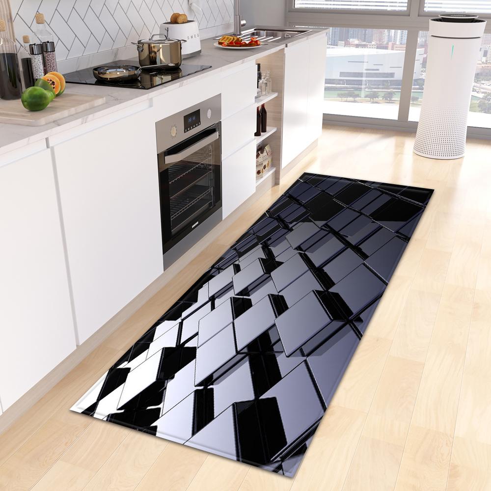 Kitchen Mat Home Bedroom Entrance Door Mat Living Room Floor Carpet Corridor Balcony Door Non-slip Carpet