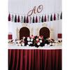 15PCS Burgundy Black Silver Grad Party Decoration Maroon Graduation Tissue Paper Balloon Tassel Garland Banner Party Bunting Streamer Backdrop