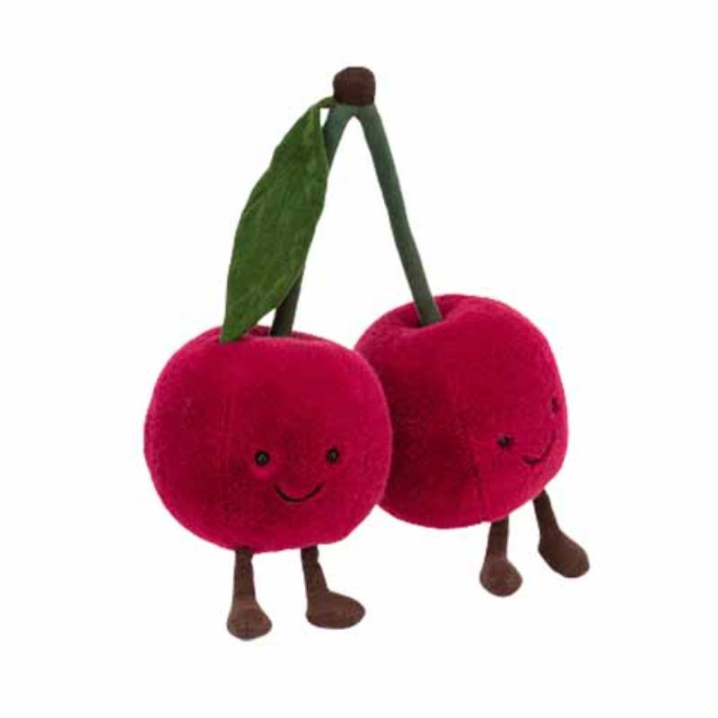 JELLYCAT Fun Plant Series Fruit Cherry Companion Doll Plush Doll 22cm Tall