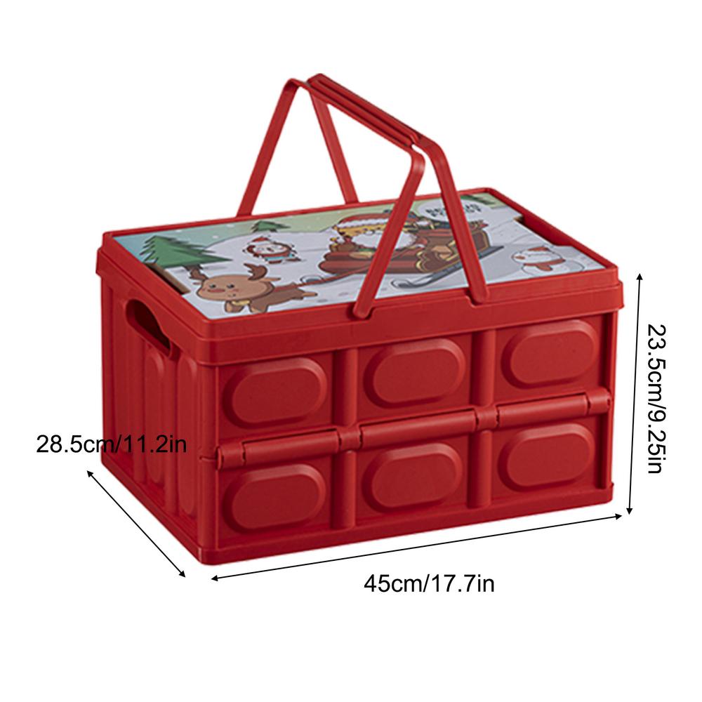 

Car Trunk Storage Organizer Foldable Christmas Trunk Crate Pantry Foldable Organizer Bin For Clothes Home Vehicle Camping Travel