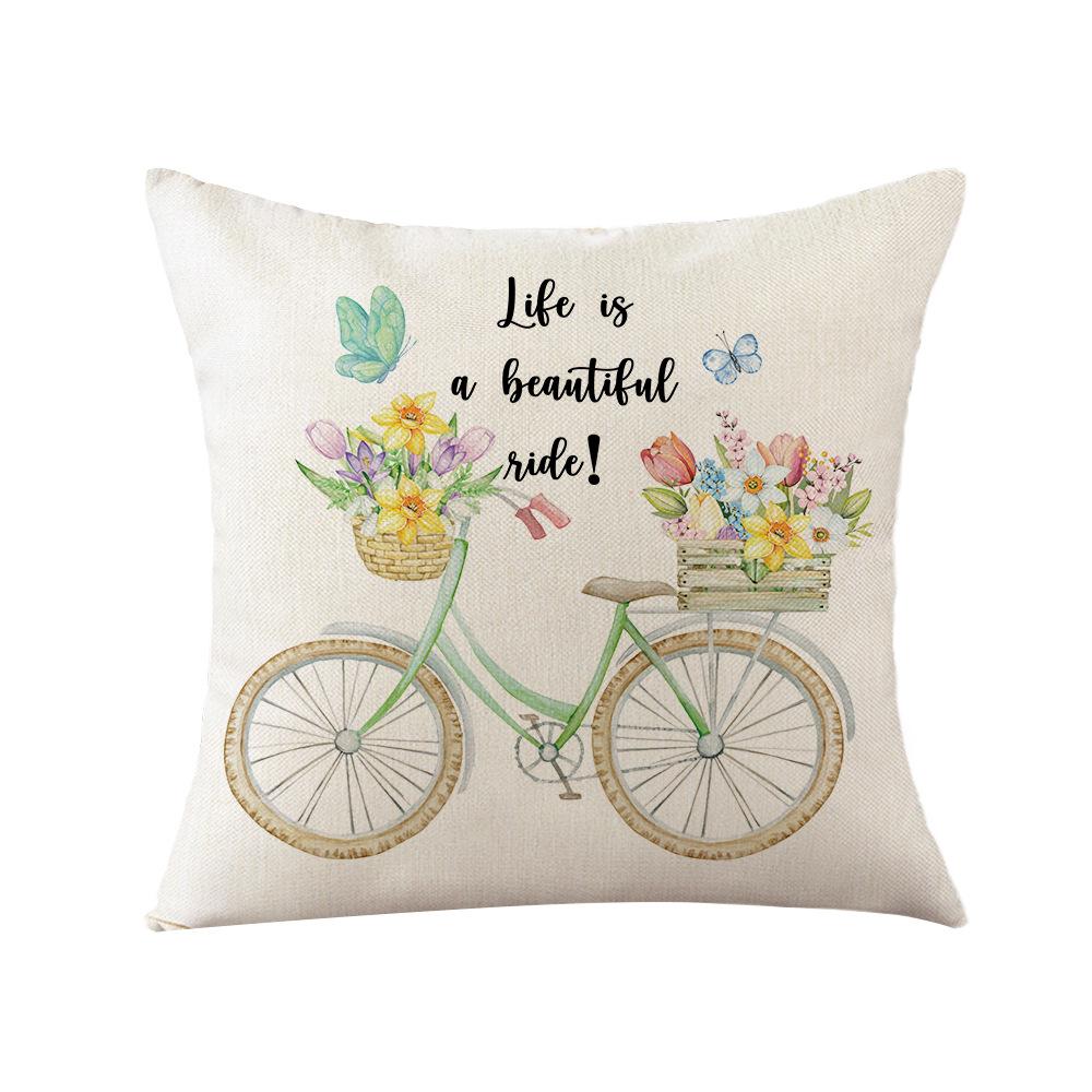 Aquarell Frühlings Kissenbezug Nordische Blume Heim Kissenbezug Polyester Schlafzimmer Sofa Kissenbezug