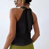 Women's Sexy Sleeveless Satin Shirt - Spring/Summer 2025 Collection