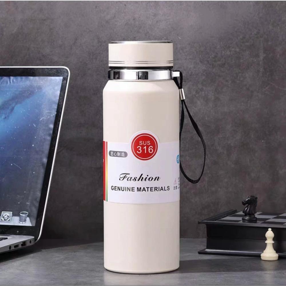 Large capacity 316 stainless steel thermal insulation outdoor portable cup car rope water cup girls thermos cup