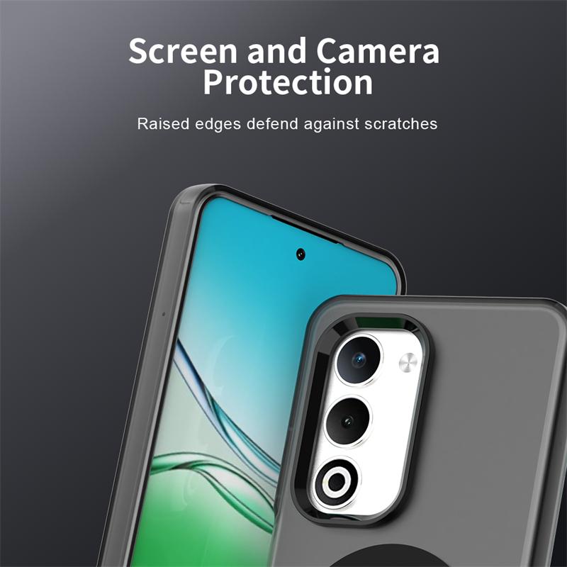 Transparent Phone Case For Oppo A5m Case For Oppo A5m Magnetic Adsorption Wireless Charge Back Cover For Oppo A5m Case 6.67 inch