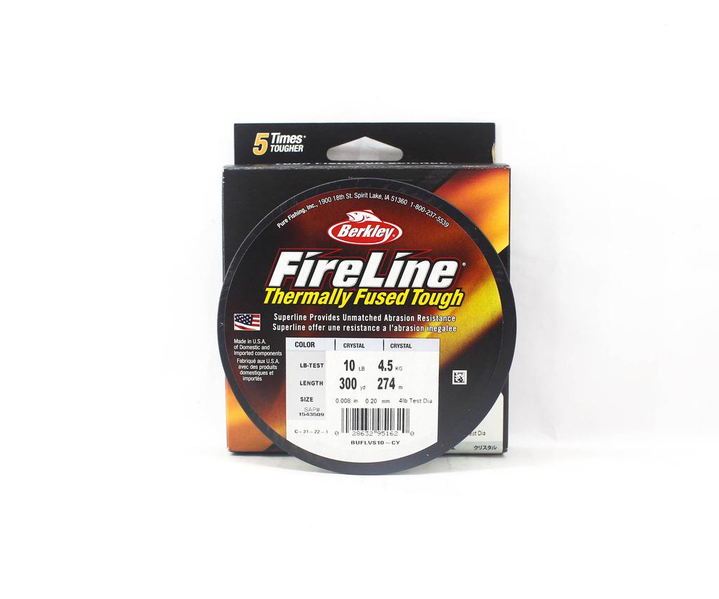 Berkley Fireline Fused Crystal 300yds 10lb Hvit (1620)
