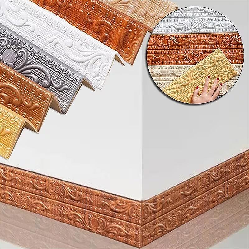 1PC 2.3m/9.2m Foam Skirting Line Self-adhesive Internal External Corner Molding Trim Door Frame Window Sill Ceramic Tile De