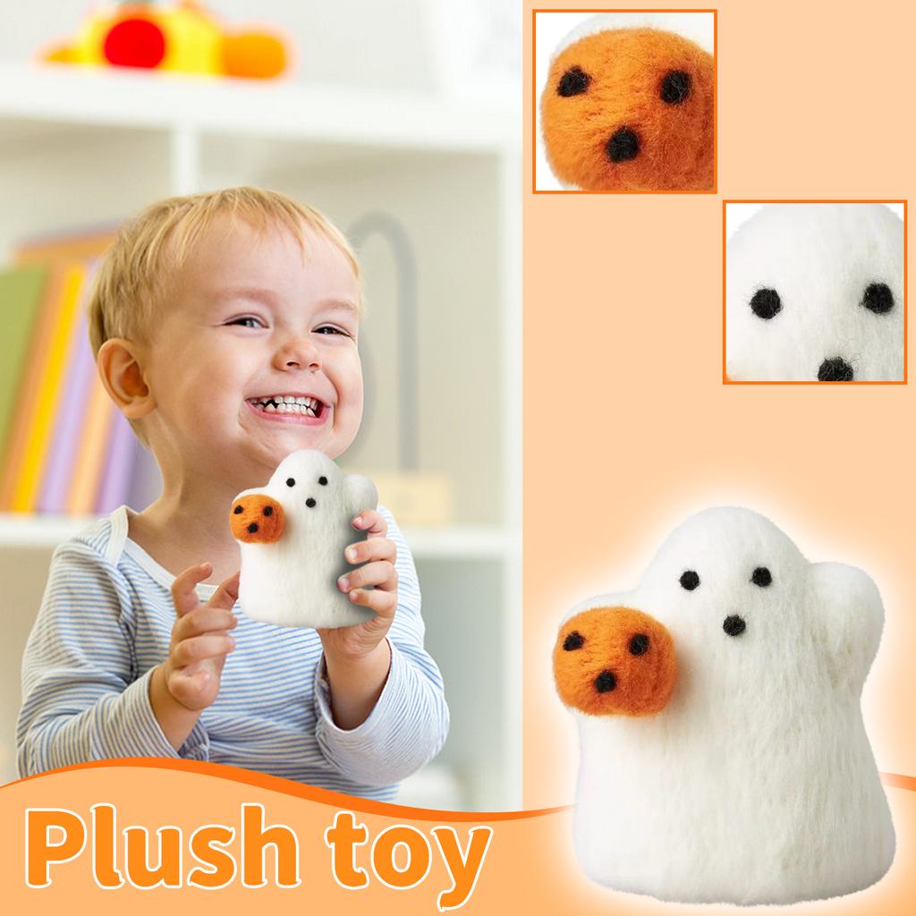 Wool FeltGhostPumpkin HalloweenGift Plush Toy Halloween Props