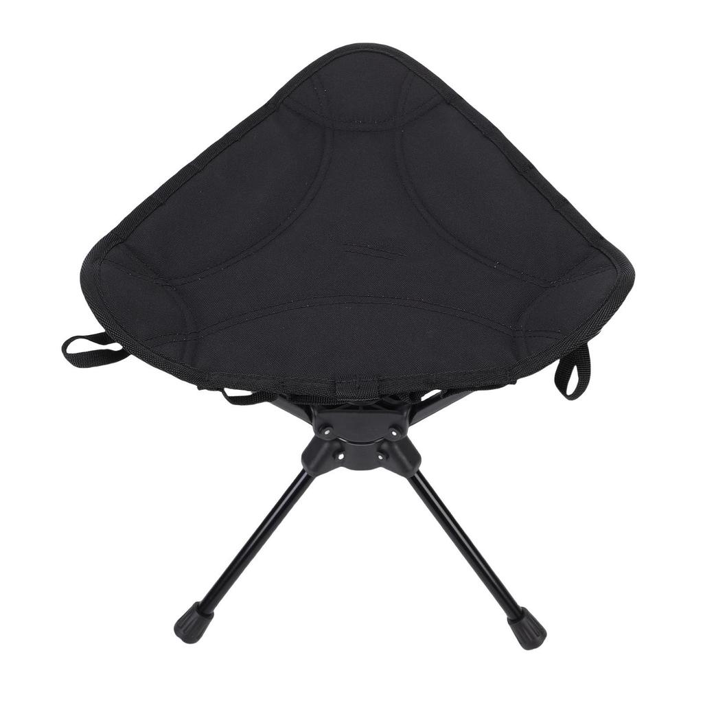Folding Camping Stool 360 Degree Rotating Lightweight Triangular Portable Outdoor Small Chair for Hiking Fishing BBQ