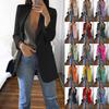 Stylish Women's Blazer Slim Fit Work Ol Jacket Long Sleeve Plus Size Coat For Office Wear