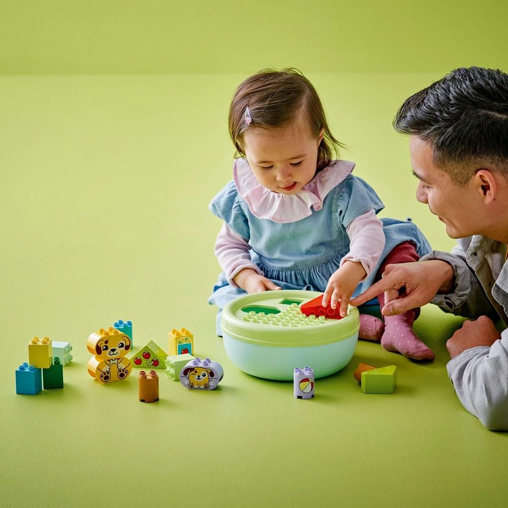LEGO Duplo Dog House and Shape Sorting Puzzle 10441 Toy for Boys and Girls