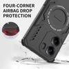 KEYSION Hollow Heat Dissipation Case for Xiaomi POCO X7 Pro Silicone+PC Magnetic Cooling Shockproof Phone Cover for Redmi Turbo4