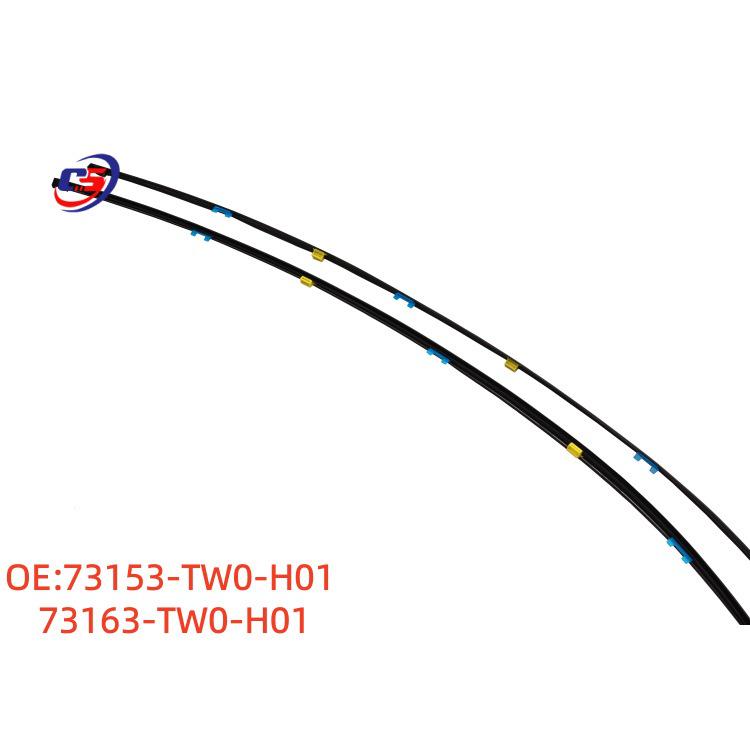 

Compatible 11-16 Honda Crosstour Roof Gutter Both Sides Drip Proof 73153-TW0-H01 Part 73153-TW0-H01 and 73163-TW0-H01