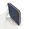 Indenya Inden Münzbörse F Münzbörse 08 Hirschleder Marineblau x Schwarzlack Libellenmuster 1008-04-008