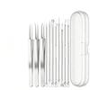Xiaomi Stainless Steel Beauty Tool Set Acne Clip Blackhead Clip and Acne Needle Accessories for Home and Beauty Salon Daily Use