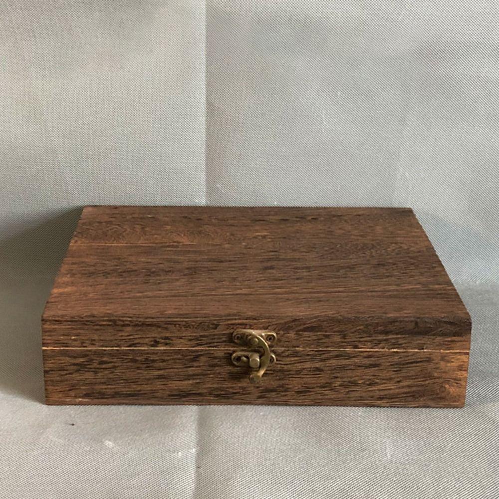 Drawer/Flip Type Tea Box Wood Treasure Chest Crafts Jewelry Case  Home Office