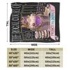 Dungeon Crawler Carl Princess Donut Flannel Blanket Girls Soft Throw Blanket Winter Bedroom Bedspread Sofa Bed Cover