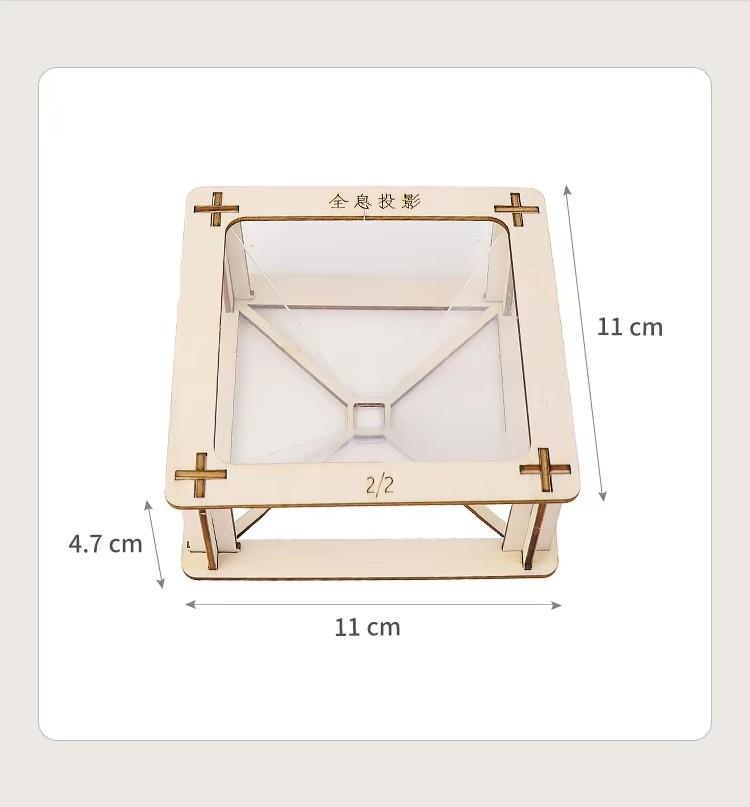 Diy 3D Holographic Projector Kit For Kids Scientific Production Handmade Puzzle Experimental Materials Small Invention Projects