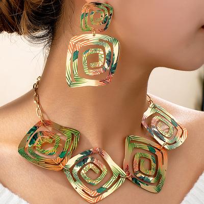 Fashion  Jewelry Set Necklace Earrings For Women Ladies