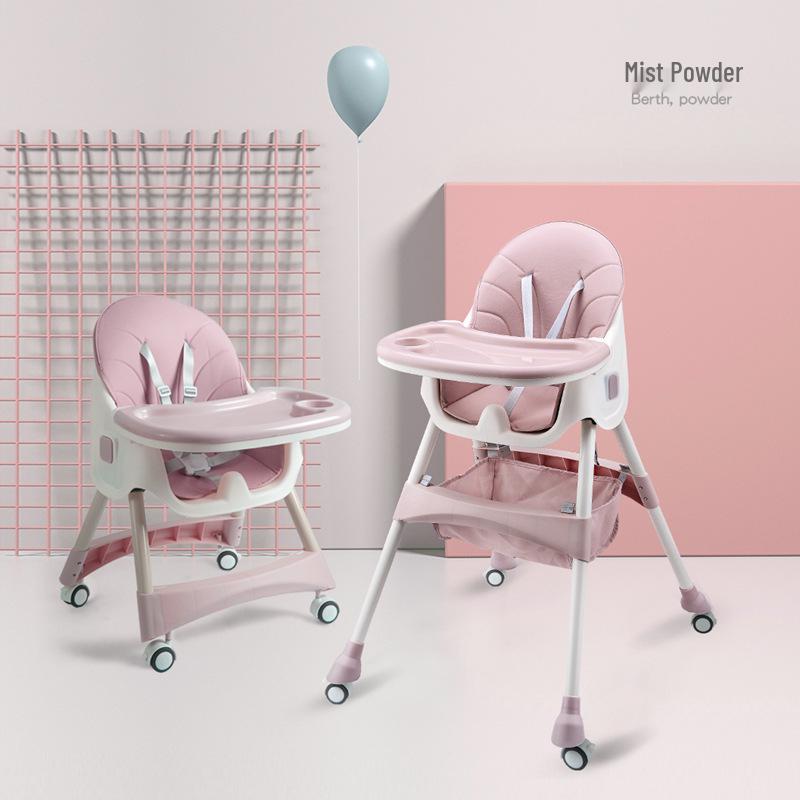Adjustable Soft Baby High Chair with Detachable Seat