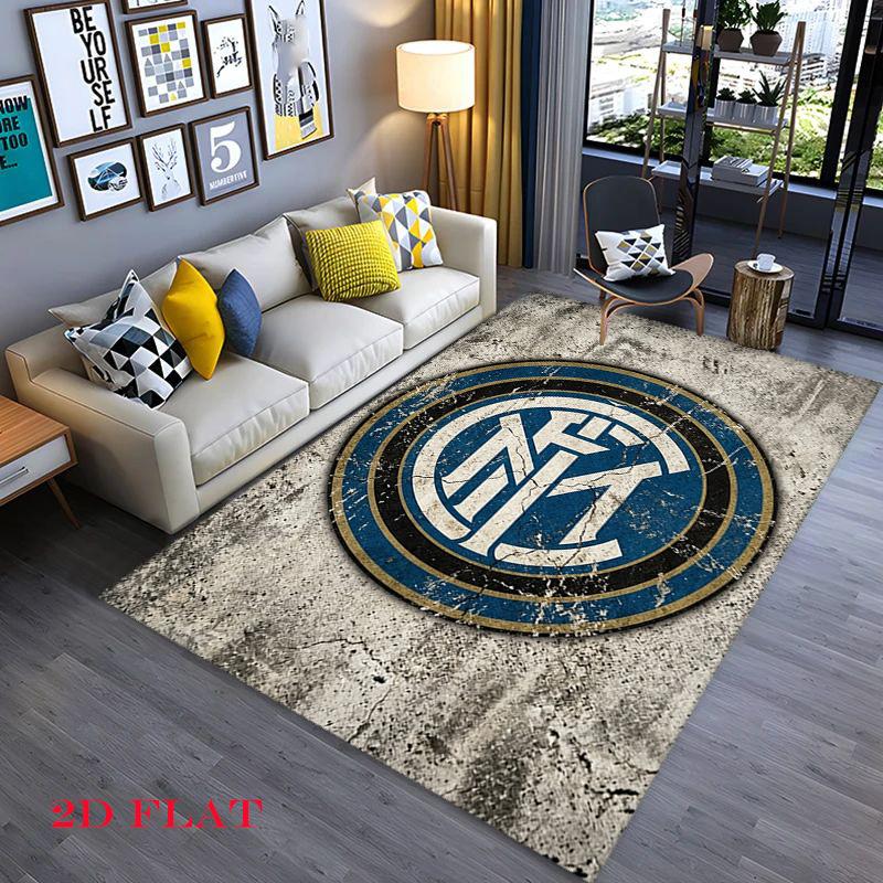 Inter Milan Football Club Logo Carpet Home Decor Printing Fashion Dormitory Decoration Room