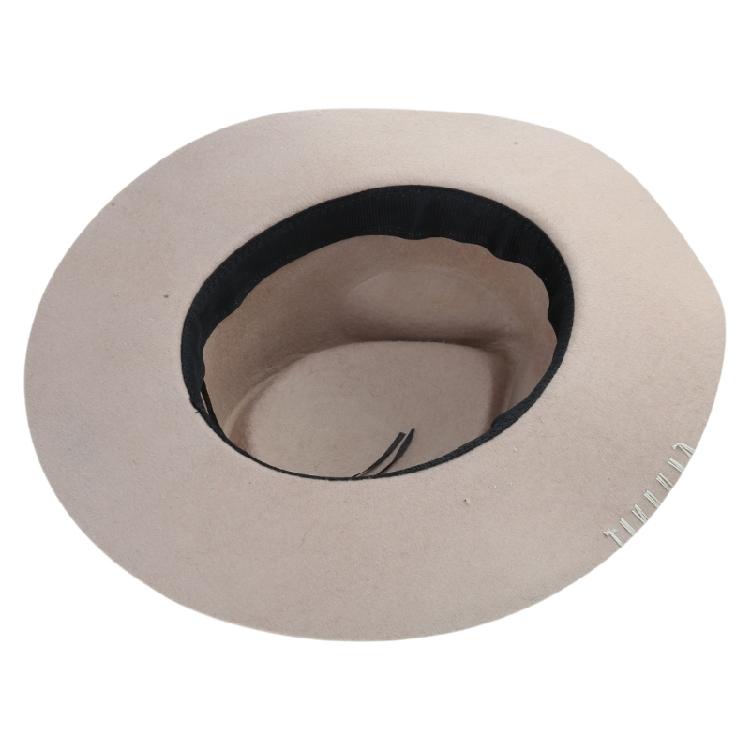 Wool Homburg Exotic Feather Wool Hat Gifts for Comedy Hat Wide Brimmed Unisex Wear for Gatherings Photo Props