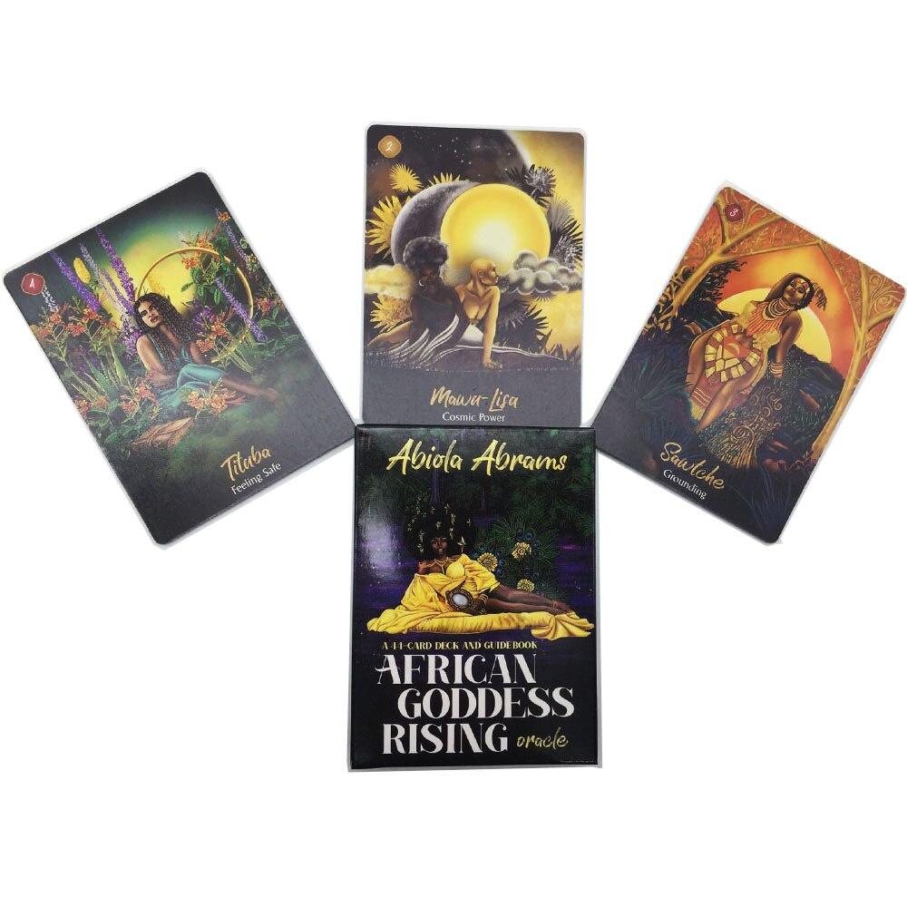 10.4*7.3cm African Goddess Rising Oracle Cards 44 Pcs Oracle Cards