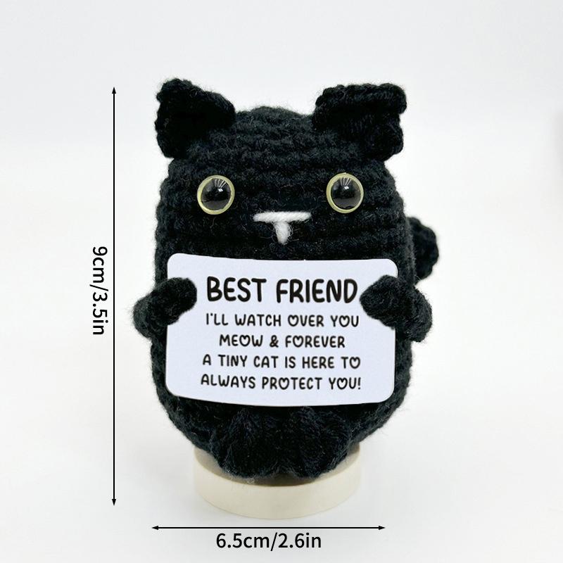 Crochet Positive Energy Doll Pocket Hug Gifts Handmade Knitted Ornament Handmade Doll Valentine's Chrismas Gifts Navidad 2026