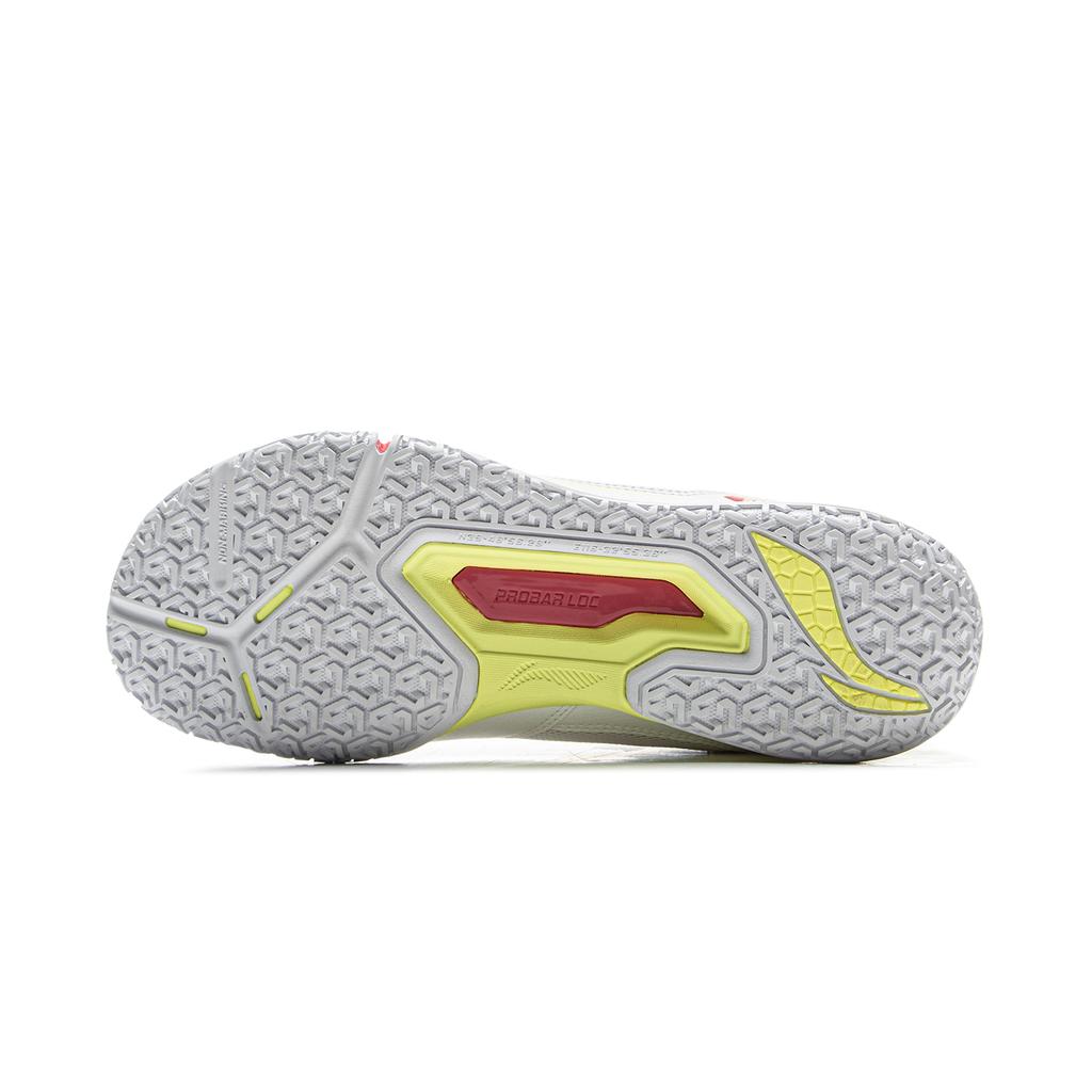 Li Ning Cushioning Slip Resistant Abrasion Resistant Low top Badminton Shoes Unisex Gray Red AYTV003-3