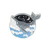 Ocean Sailing Adventure Brooch Cartoon Animal Whale Brooch Whale Space Travel Brooch Creative Backpack Badge Enamel Pins