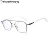 Reduces Eye Strain Vintage Polygon Double Frame UV Protection Reading Glasses Anti Blue Light Flat Mirror Eyewear Eyeglasses