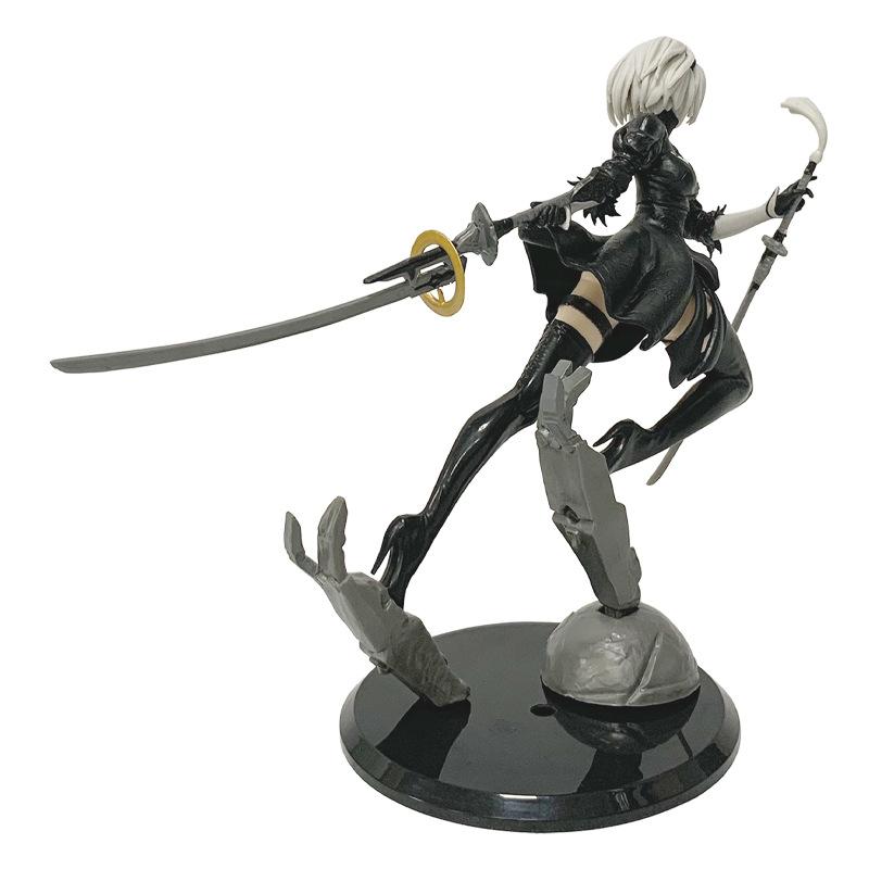 Nier Automata 2B No.2 Tpye B Anime Figures Doll Cartoon Pvc Doll Ornament Desktop Ornaments Home Decoration Collection Gifts
