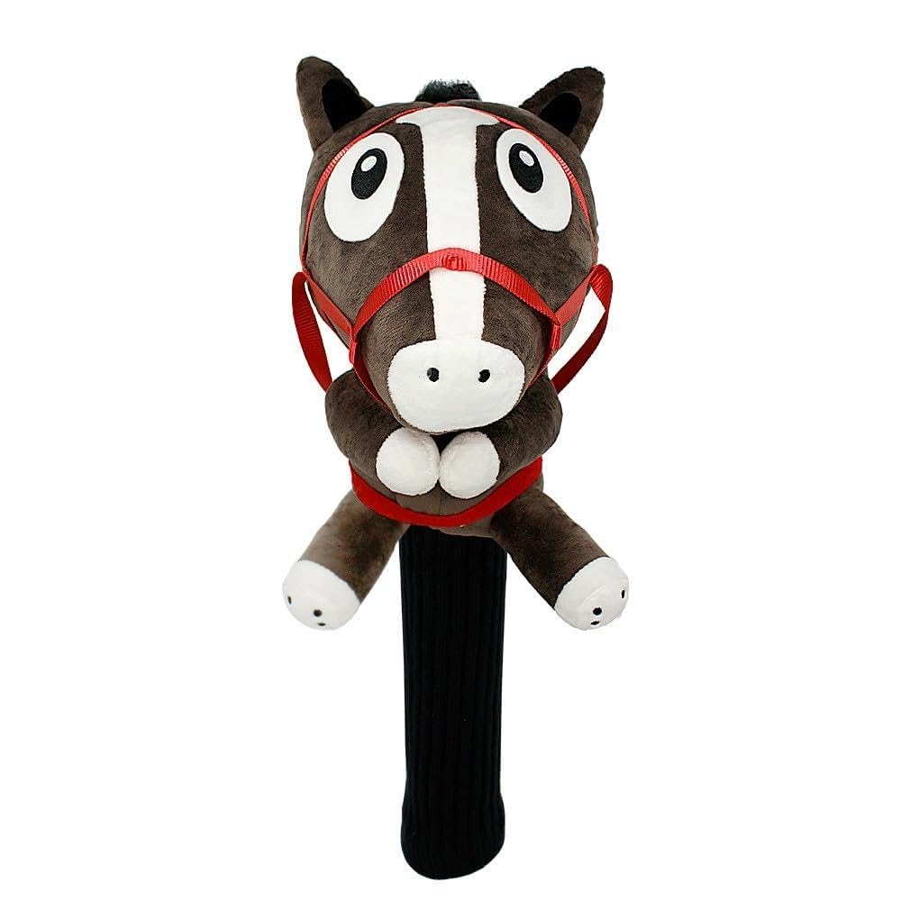 Hokushin Racehorse Headcover for OHC80 Kyosouba HC DR Drivers, (Brown/FF/Men's, Women's)