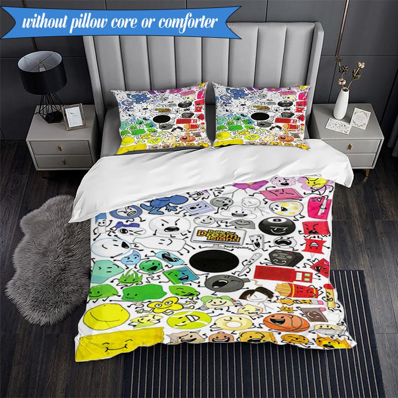 Colorful Dream Island Collage 3pcs K-pop Music Group Bedding set,Ideal for Bedroom, Dormitory,Including Duvet Cover And 2pcs Pillowcases,Fan Gifts