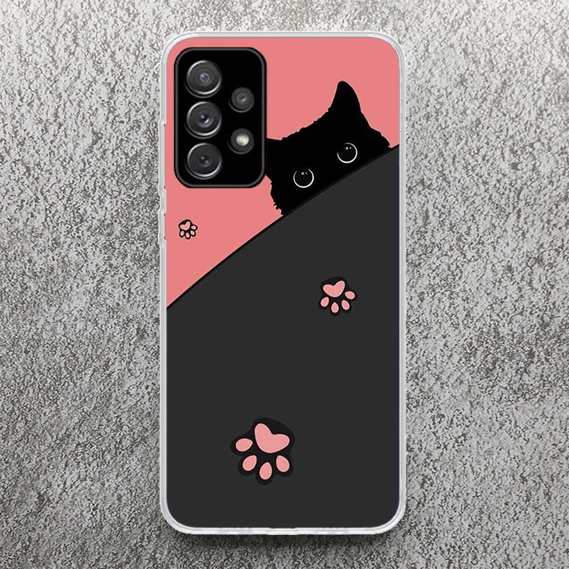 Cat Footprint Funny Paw Cute Phone Case for Samsung Galaxy A16 A15 A14 A13 A56 A55 A54 A53 A36 A35 A34 A33 A26 A25 A24 A23 A05S