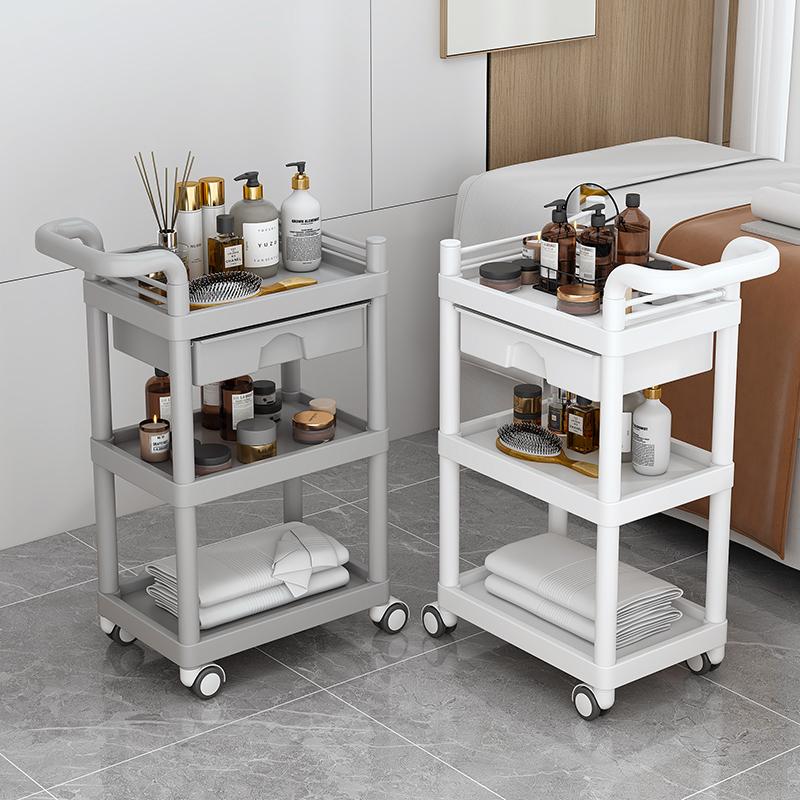 Medizinisch-Kosmetischer Mehrzweckwagen, Rollbarer Behandlungs-Instrumentenwagen, Salon-Aufbewahrungsregal, Krankenschwestern-Ausrüstungs-Organizer für Kliniken