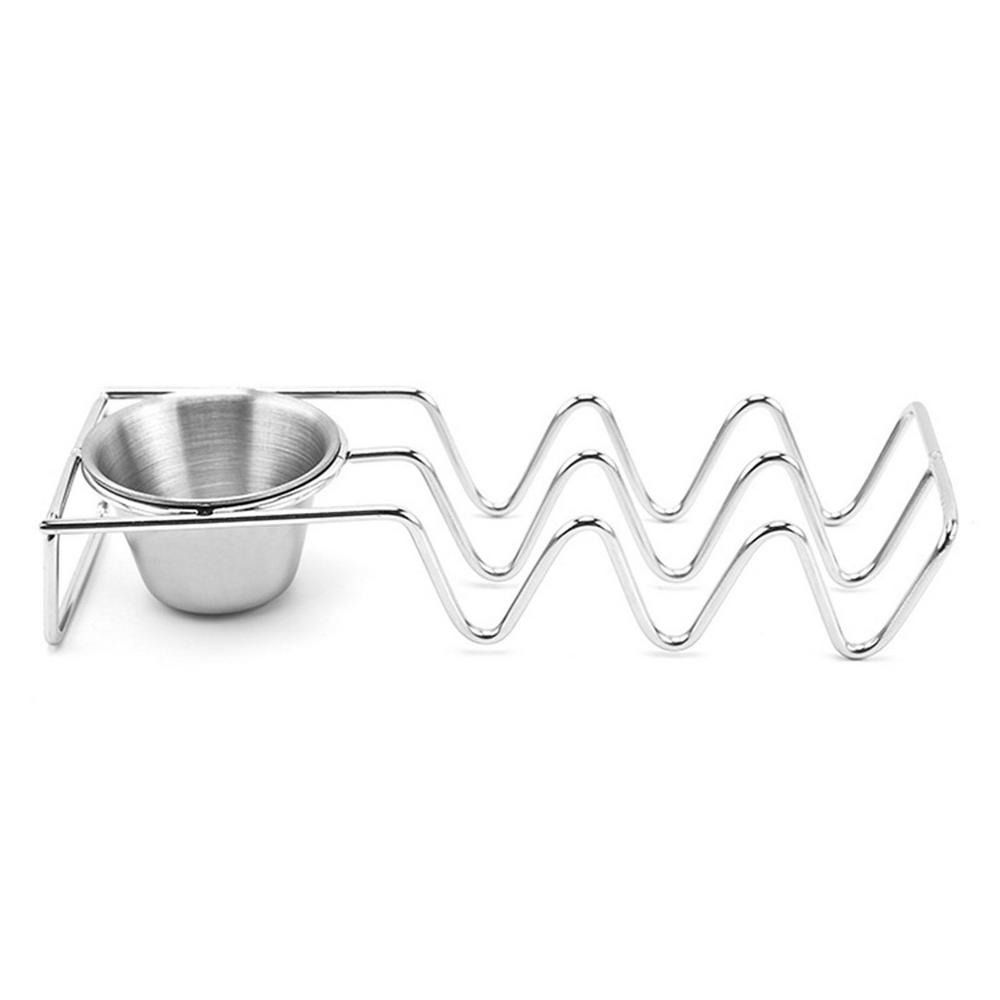 Stackable Taco Holder Stand Wave Shaped Tray Plate Portable Taco Shell Stand  Oven