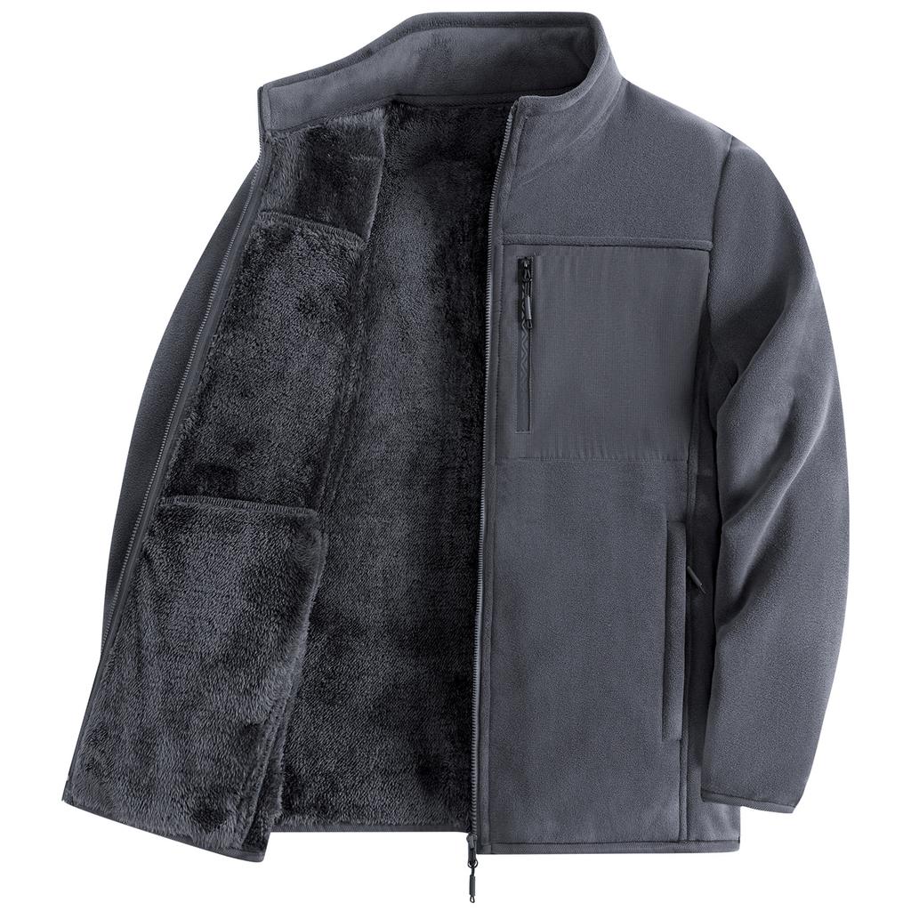 Herbst- und Winter-Samt-Verdickte Herrenjacke Outdoor Winddicht Warm Werkzeugjacke