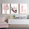 High Heels Lipstick Perfume Flower Nordic Posters Fashion Gir And Prints Wall Art Canvas Painting Wall Pictures For Living Room