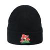 Winter Cold Hat Mushroom Embroidery Warm Wool Hat for Men and Women, European and American Cross-border New Amazon Knitted Hat for Women