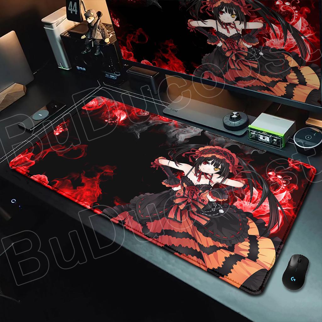 HD Printing Kawaii Girls Tokisaki Kurumi Mouse Pad Anime Date A Live Desk Mat Non-slip Mousepad Pc Computer Keyboard Accessories