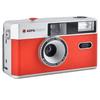 Appareil photo argentique - agfaphoto - compact 35mm - rouge - réutilisable - flash intégré