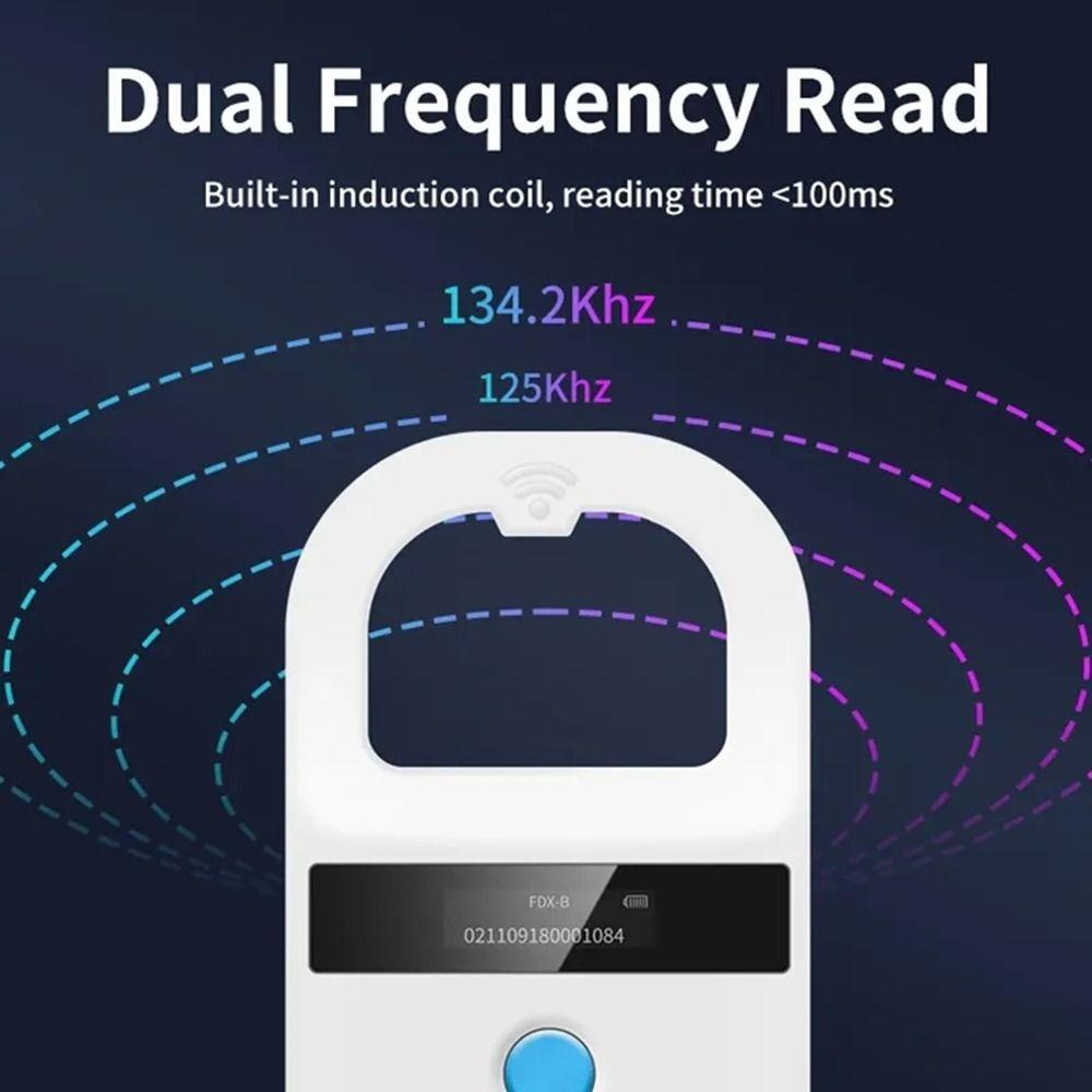Scanner per Microchip per Animali a Frequenza 134.2KHz Scanner per Chip Animali USB Bluetooth Identificazione Animale
