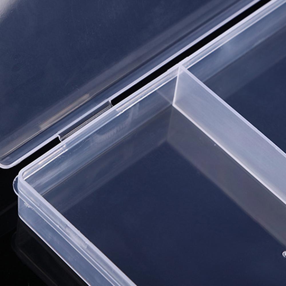 3 Slots Transparent Storage Box Simple Hairpin Jewelry Case Mini Boxes Packaging Case Pratical Plastic Storage Box