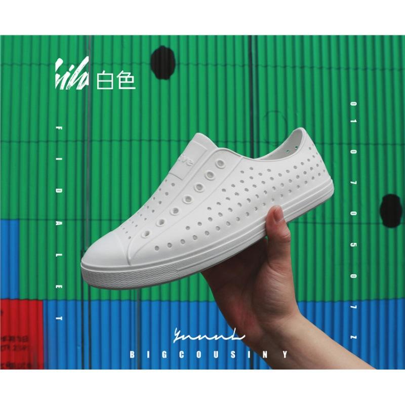 

Туфли с дырками мужские сандалии с закрытым носком для плавания на пляже, летние дышащие нескользящие, корейская версия 36