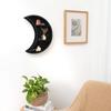 Wooden Moon Shelves Bohemian Moon Cycle Change Bathroom Wall Shelf Essential Oil Storage Rack Home Decoration Accessories