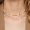 murmur [925silver]Petit oval pearl necklace