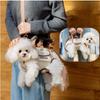 HOMZY Pet Dog Diagonal Cross Handbag Cravel Bag with Harnesses Clip Adjustable Shoulder Handheld for Hiking Daily Use