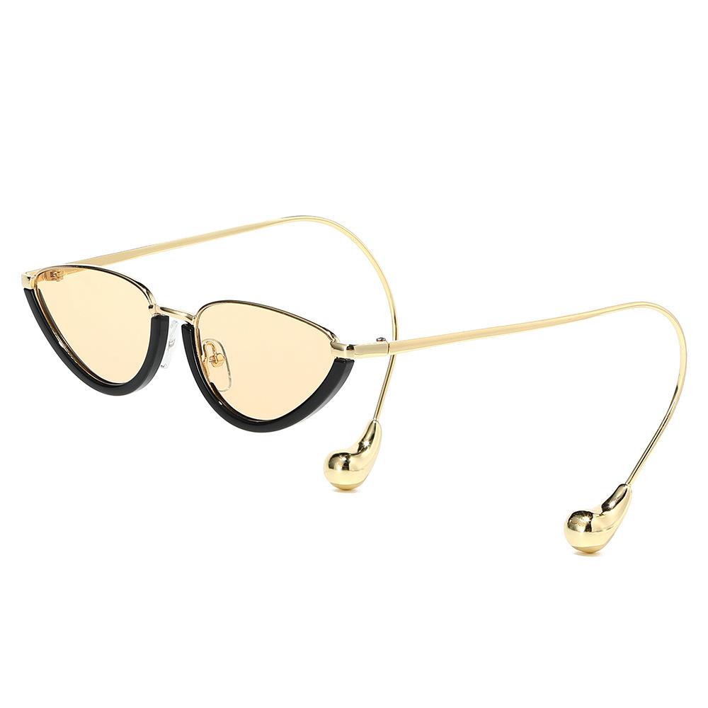 BV home new European and American retro fashion cat eye sunglasses small frame frame women's high-end glasses BV