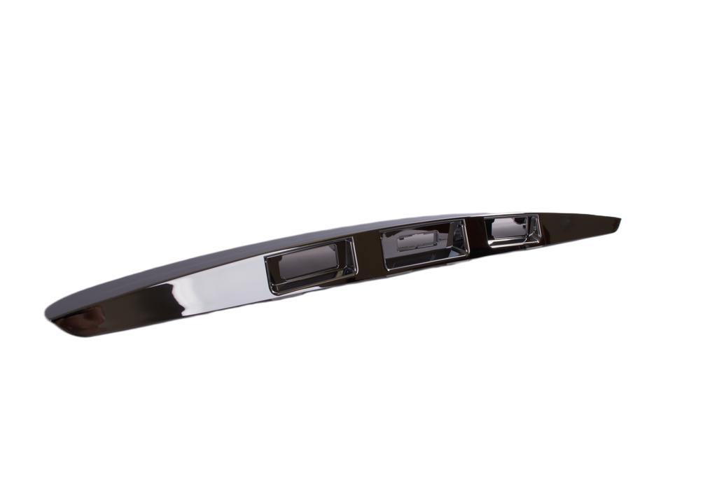 Nissan Qashqai J10 06-13 Tailgate Chrome Strip with Slot for Smart Key, Version Without Cutout for Rear View Camera
